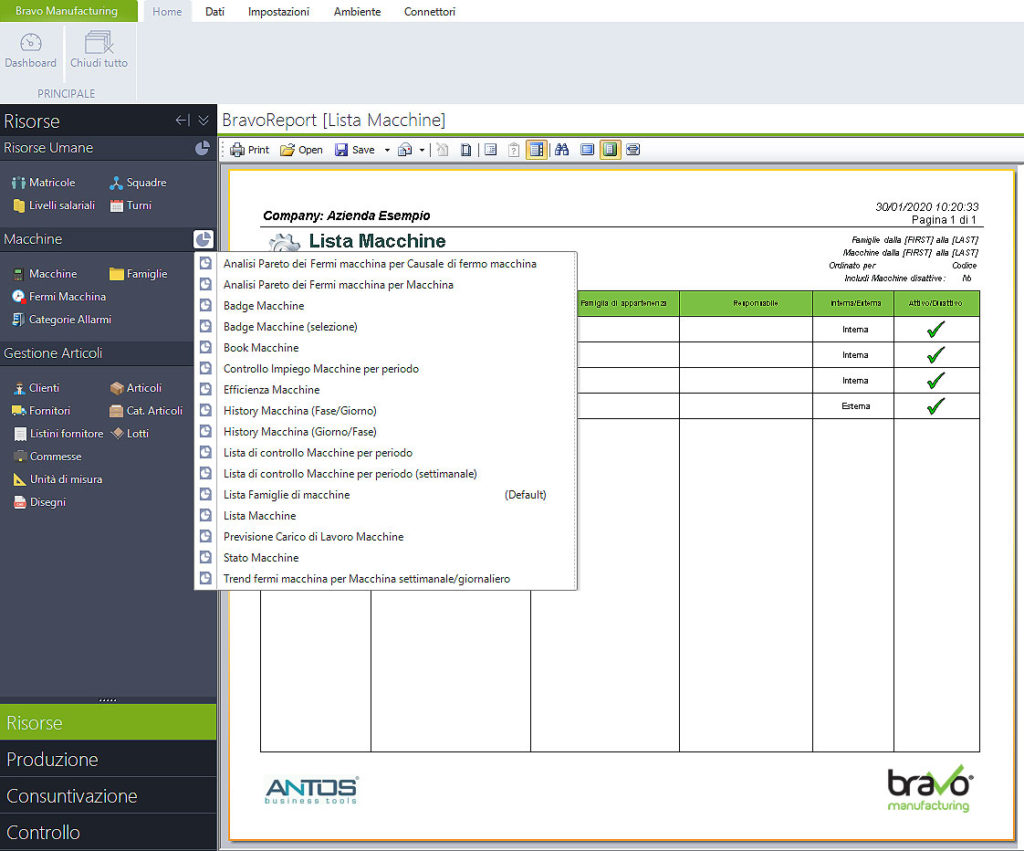 Bravo Desktop: i report di produzione per il controllo dei processi