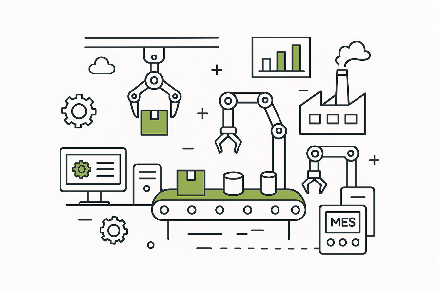 processo di automazione di fabbrica processo di automazione di fabbrica