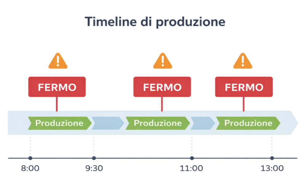 Fermo macchina e dati di produzione